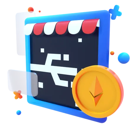 Ethereum Store 3D Icon