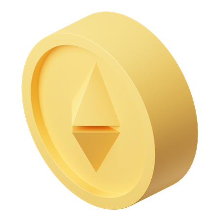 Ethereum Symbol 3D Illustration