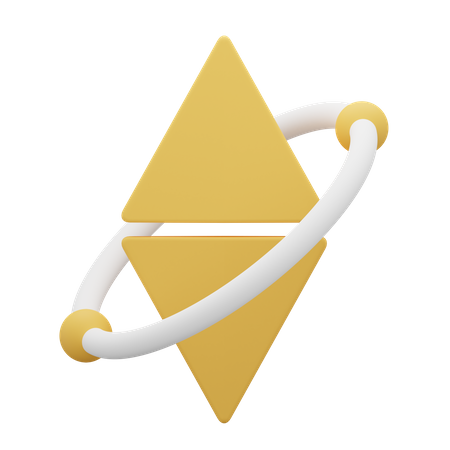 Ethereum Symbol 3D Icon