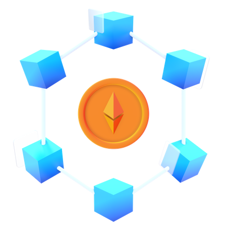 Ethereum Technology 3D Icon