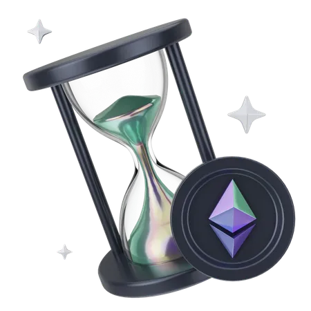 Ethereum Time  3D Icon