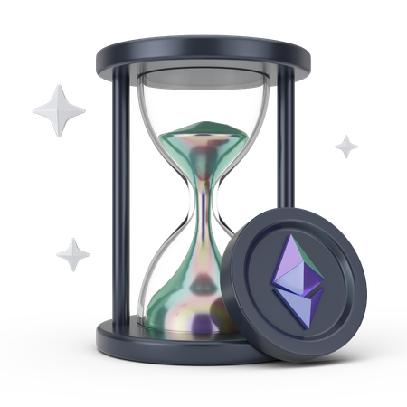 Ethereum Time  3D Icon