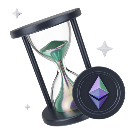 Ethereum Time  3D Icon