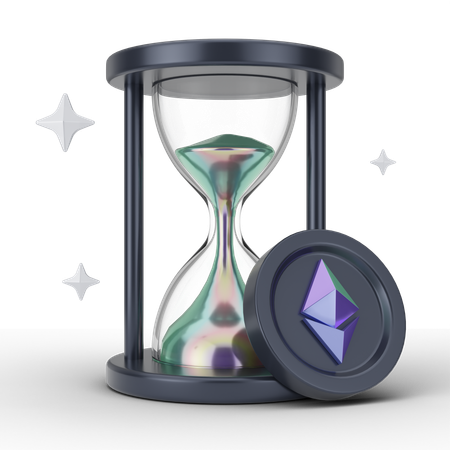 Ethereum Time  3D Icon