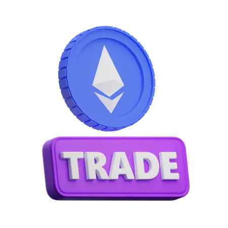 Ethereum Trade  3D Icon