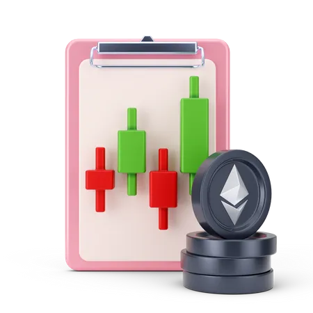 Ethereum Trading Report  3D Icon