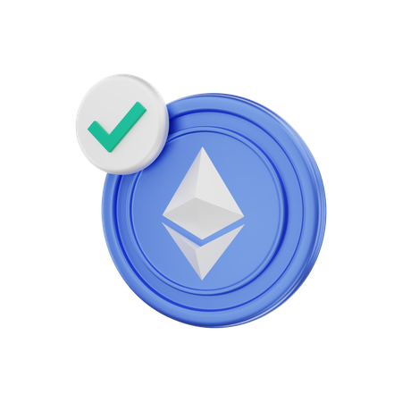 Ethereum Transaction Successful  3D Icon