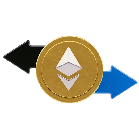 Ethereum-Transaktion  3D Icon