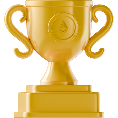 Ethereum Trophy  3D Icon