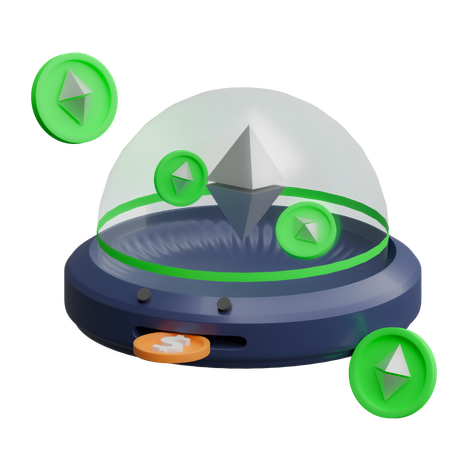 Ätherisches UFO  3D Icon