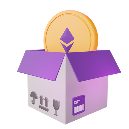Ethereum Unbox  3D Icon