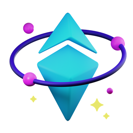 Ethereum-Universum  3D Illustration