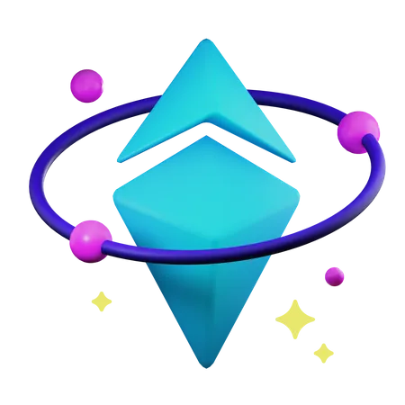 Ethereum-Universum  3D Illustration