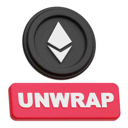 Ethereum Unwrap  3D Icon