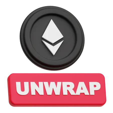 Ethereum Unwrap  3D Icon