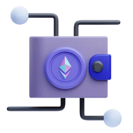 イーサリアムウォレット  3D Icon