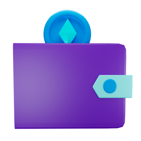 Ethereum Wallet  3D Illustration