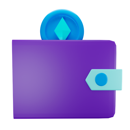 Ethereum Wallet 3D Illustration