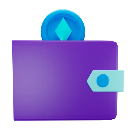Ethereum Wallet  3D Illustration