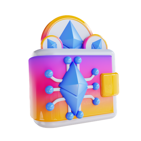 Ethereum Wallet 3D Icon