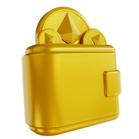 Ethereum Wallet 3D Icon