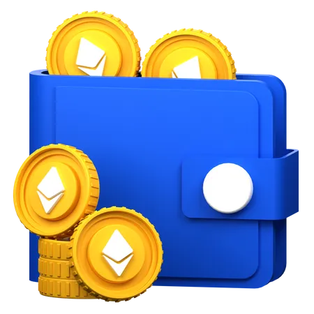 Crypto Ethereum Wallet 3 D Icon Illustration 3D Icon