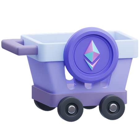 Ethereum-Warenkorb  3D Icon