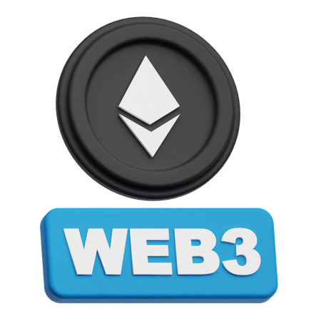 Ethereum Web 3  3D Icon