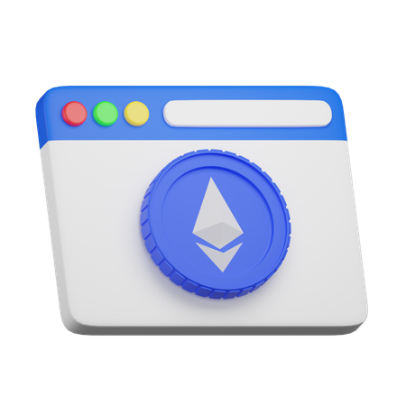 Ethereum Website  3D Icon