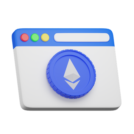 Ethereum Website  3D Icon