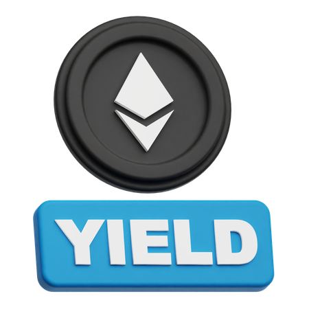 Ethereum Yield  3D Icon