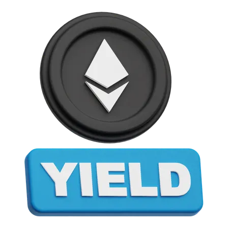 Ethereum Yield  3D Icon