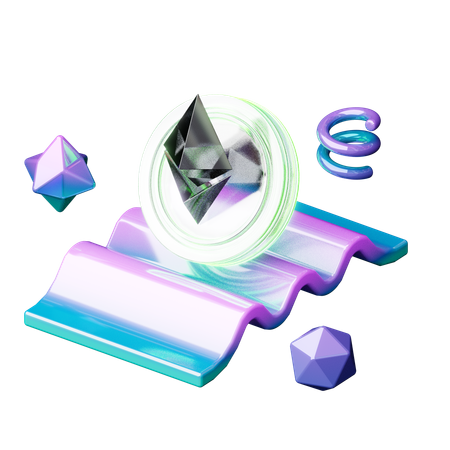 이더리움  3D Icon