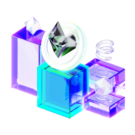 Etherium  3D Icon
