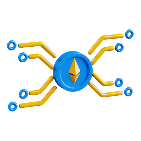 Etherium Algoritm  3D Icon