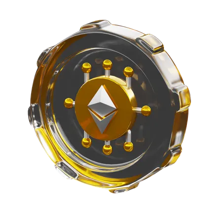 Etherium Coin  3D Icon