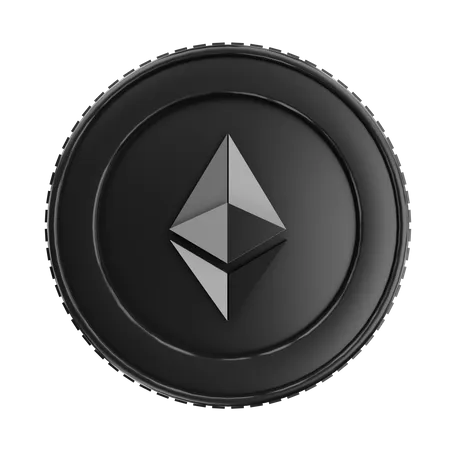 Etherium Coin 3D Icon