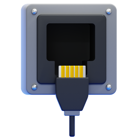 Ethernet  3D Icon