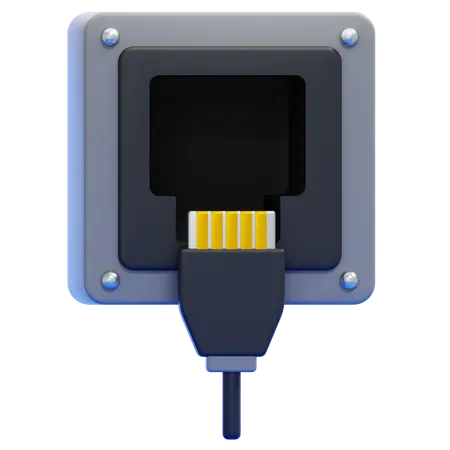 Ethernet  3D Icon