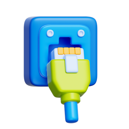 Ethernet  3D Icon
