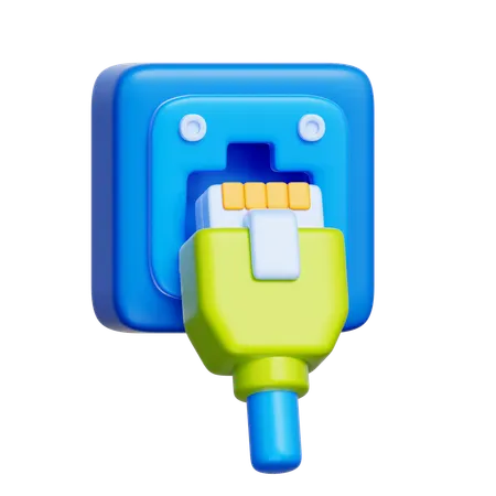 Ethernet  3D Icon