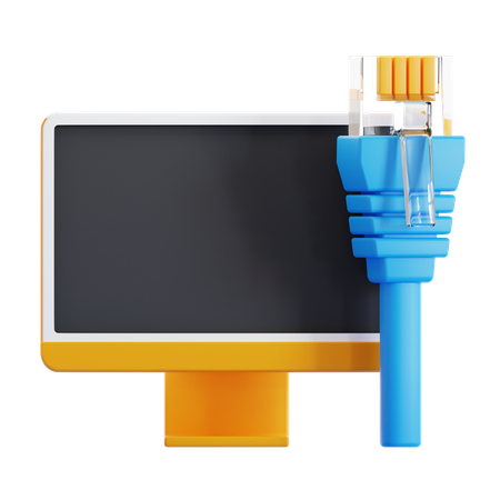 Ethernet  3D Icon