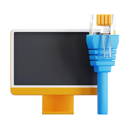 Ethernet  3D Icon