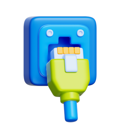 Ethernet  3D Icon