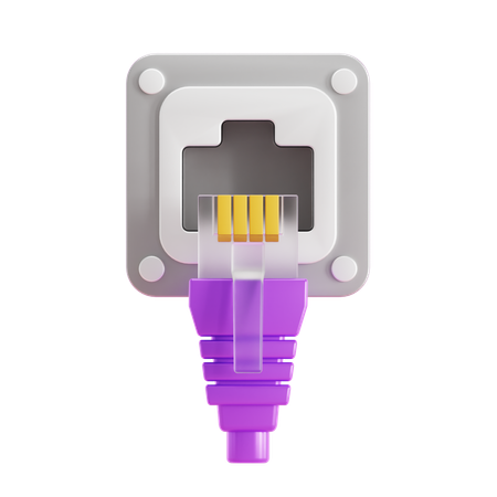 Ethernet Anschluss  3D Icon