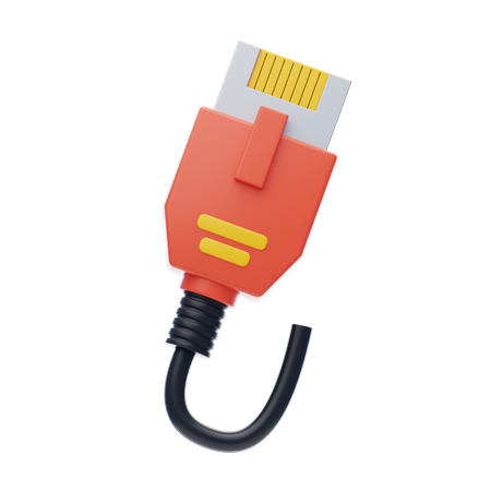 Ethernet Cable  3D Icon