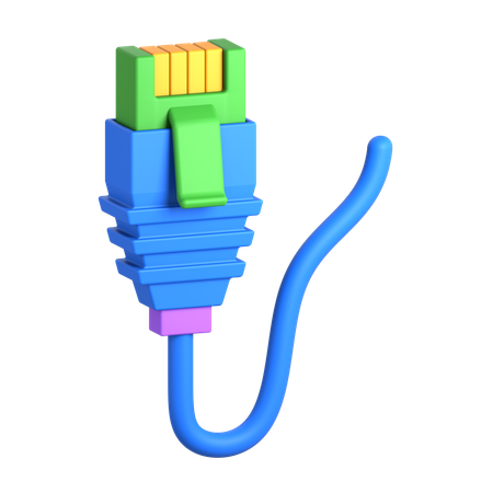 Ethernet Cable  3D Icon