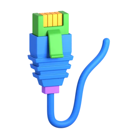 Ethernet Cable  3D Icon
