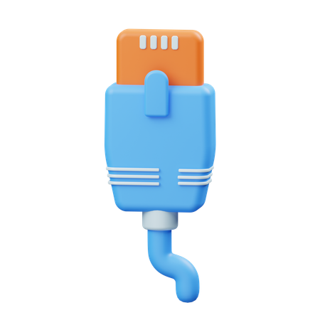 Ethernet Cable  3D Icon