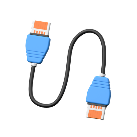 Ethernet Cable  3D Icon